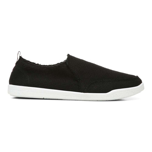 Malibu Slip-On Sneaker - Black Waffle Knit