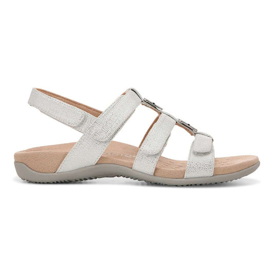 Amber Adjustable Sandal - Silver Metallic