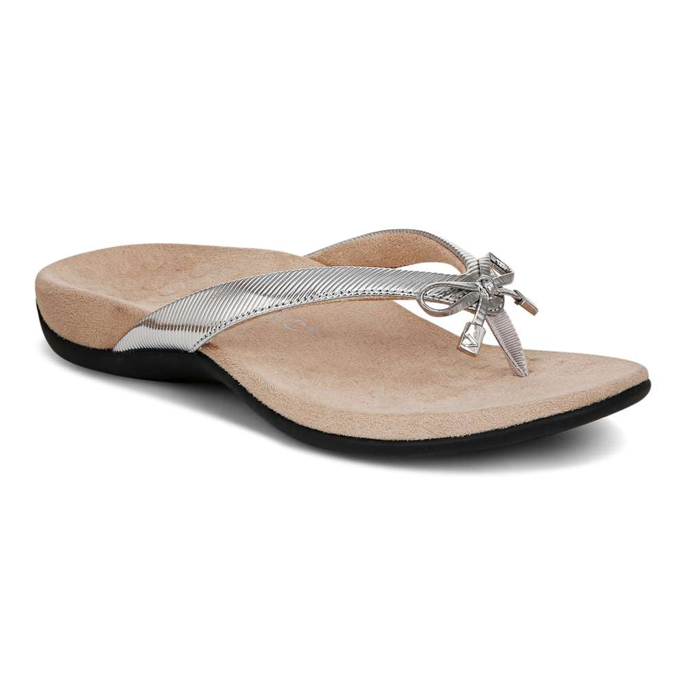 Bella Toe Post Sandal - Aluminium