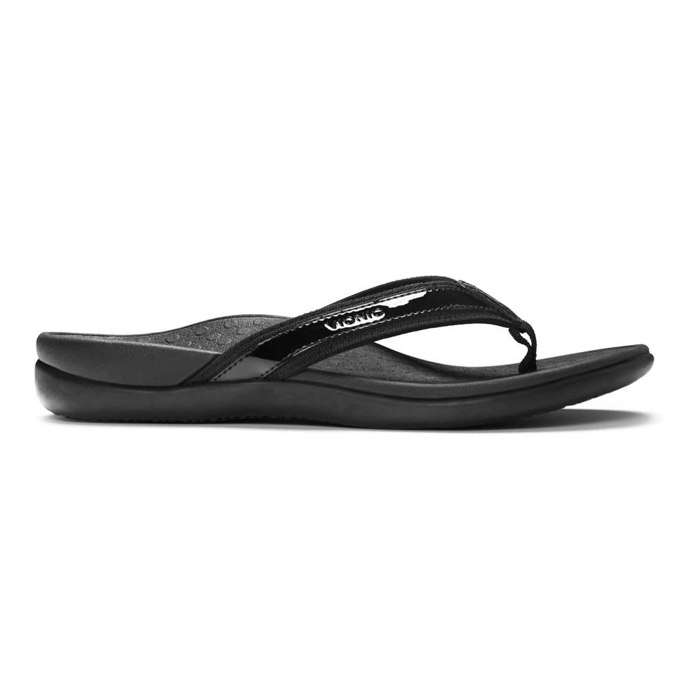 Islander Toe Post Sandal - Black