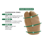 Right Turf Toe Bracing Sleeve (TT3) - Natural