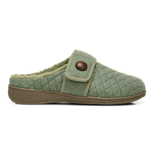 Carlin Mule Slipper - Army Green