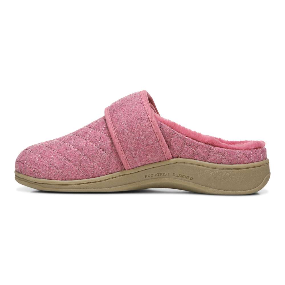 Carlin Mule Slipper - Rhubarb