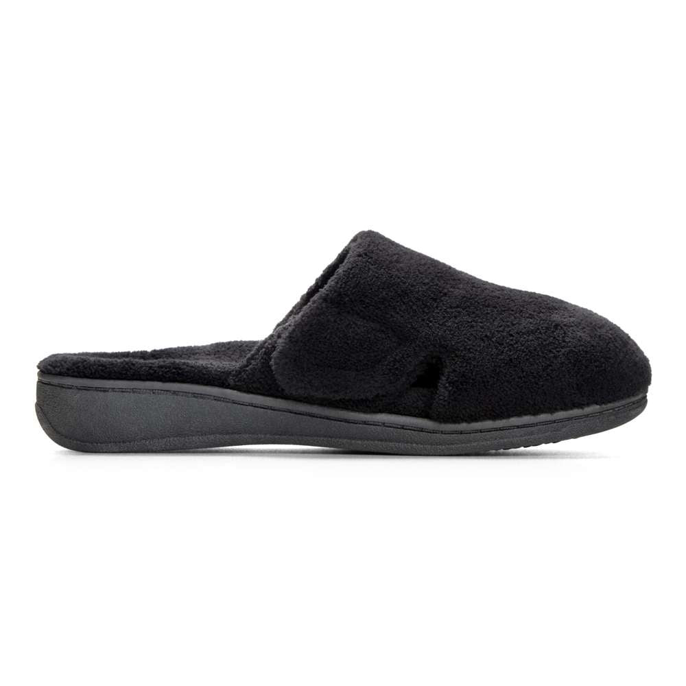 Gemma Mule Slippers - Black