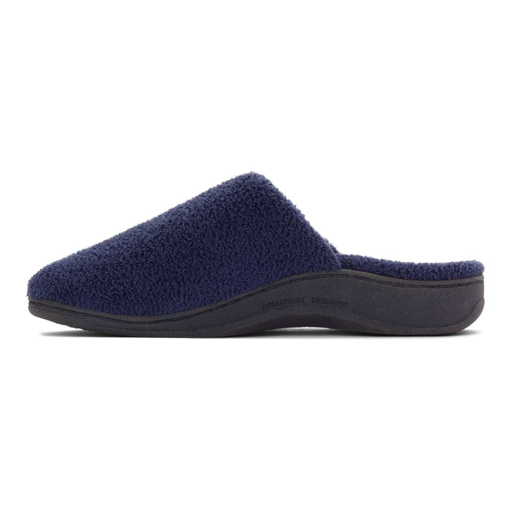 Gemma Mule Slipper - Navy