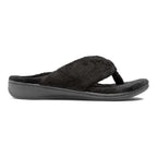 Gracie Toe Post Slipper - Black