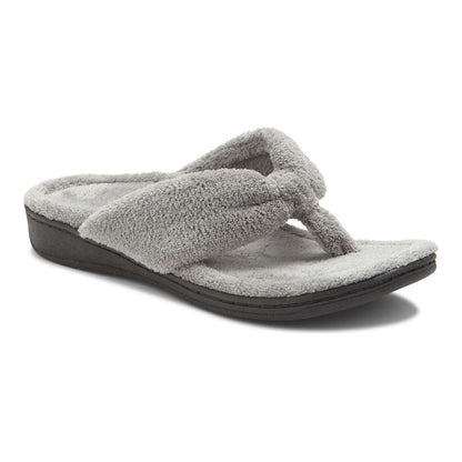 Gracie Toe Post Slipper Light Grey – Vionic Shoes1