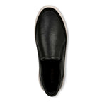 Kearny Platform Slip-On Sneaker - Black Leather