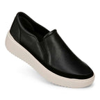 Kearny Platform Slip-On Sneaker - Black Leather