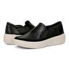 Kearny Platform Slip-On Sneaker - Black Leather
