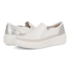Kearny Platform Slip-On Sneaker - White Leather