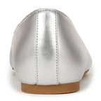 Klara Flat - Silver Leather