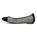 Minna Ballet Flat - Black/White