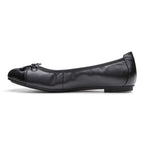 Minna Ballet Flat Classic - Black Lizard