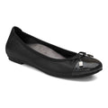 Minna Ballet Flat Classic - Black Lizard