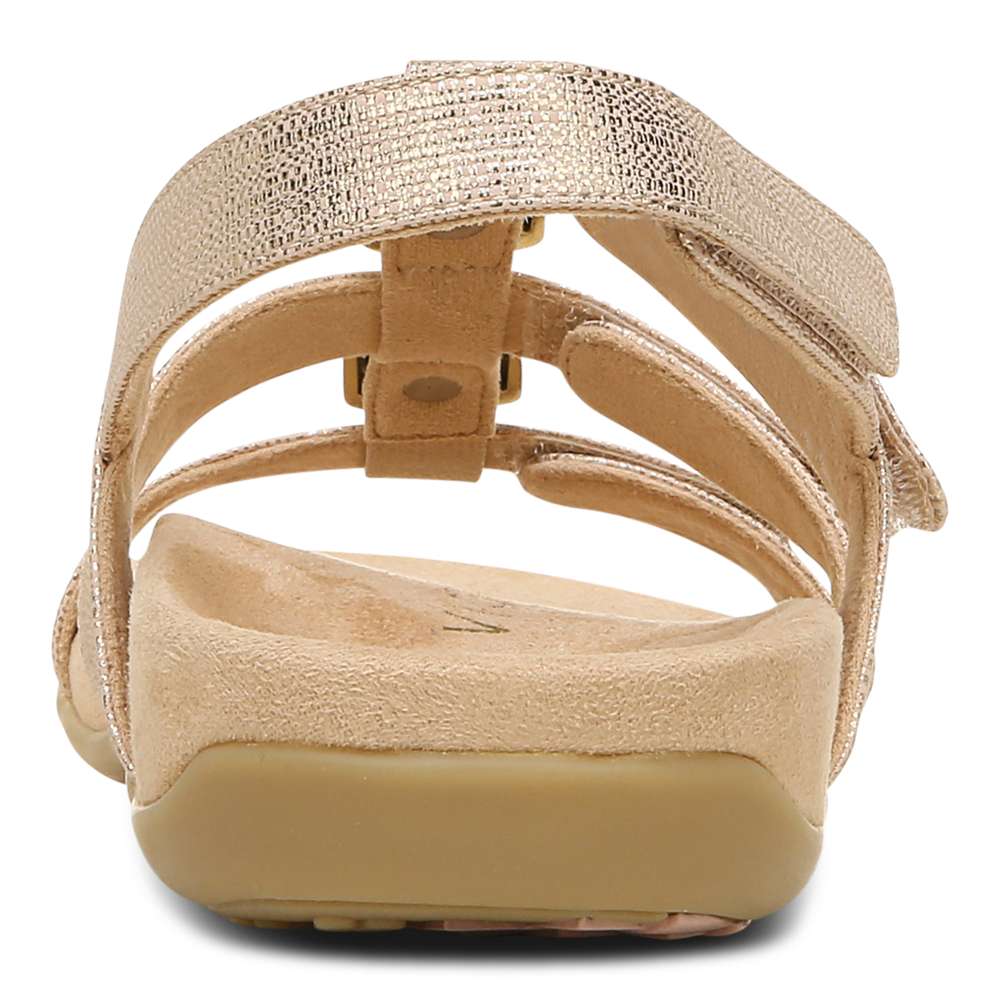 Amber Adjustable Sandal - Rose Gold Metallic