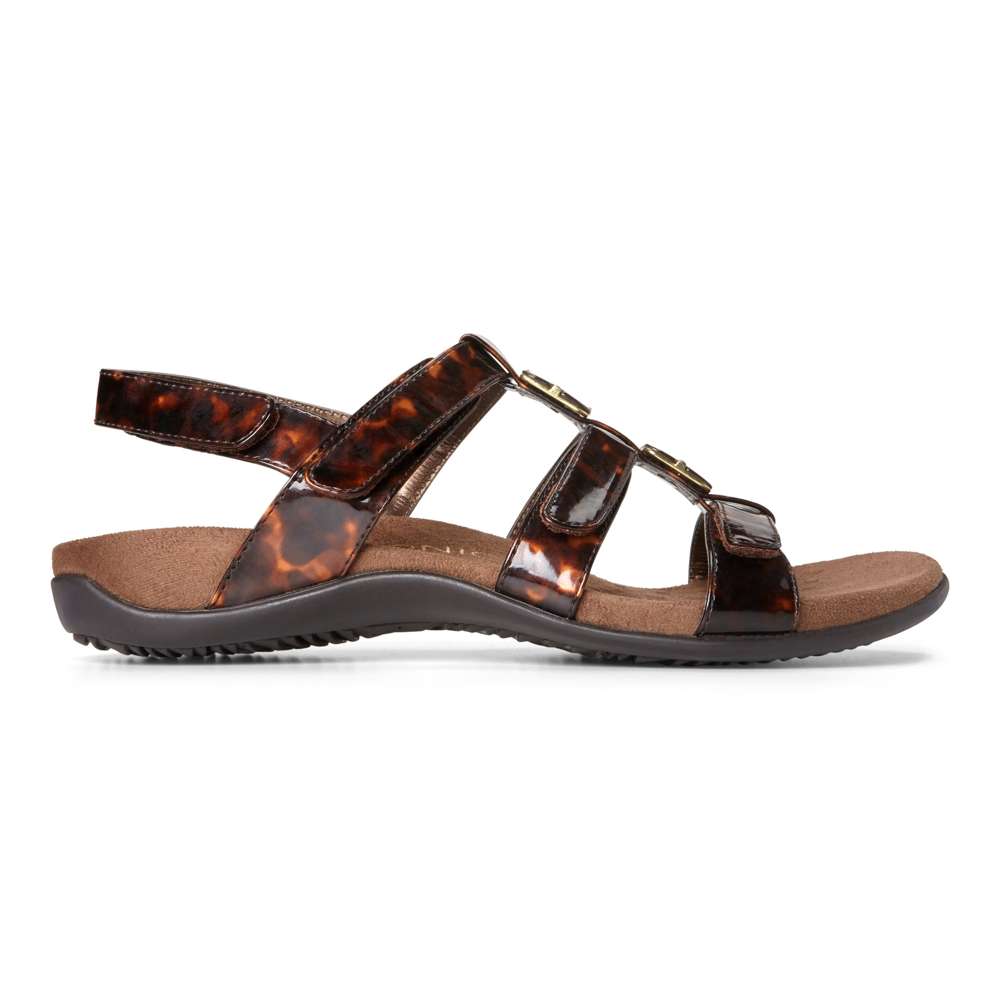 Amber Adjustable Sandal - Tortoise