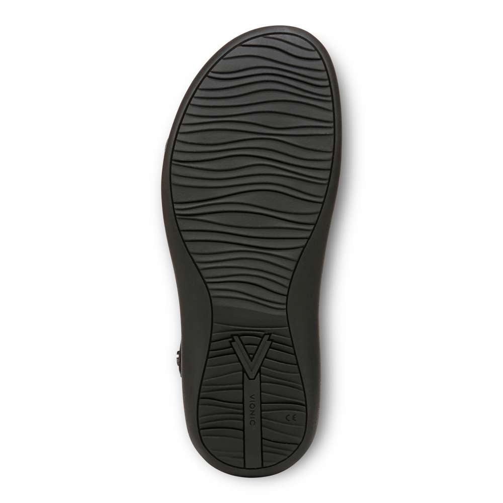 Awaken Recovery Sandal - Black Leather