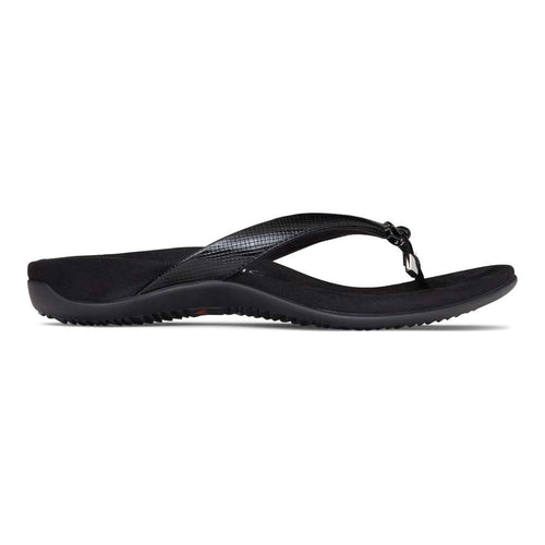Bella Toe Post Sandal - Black Lizard