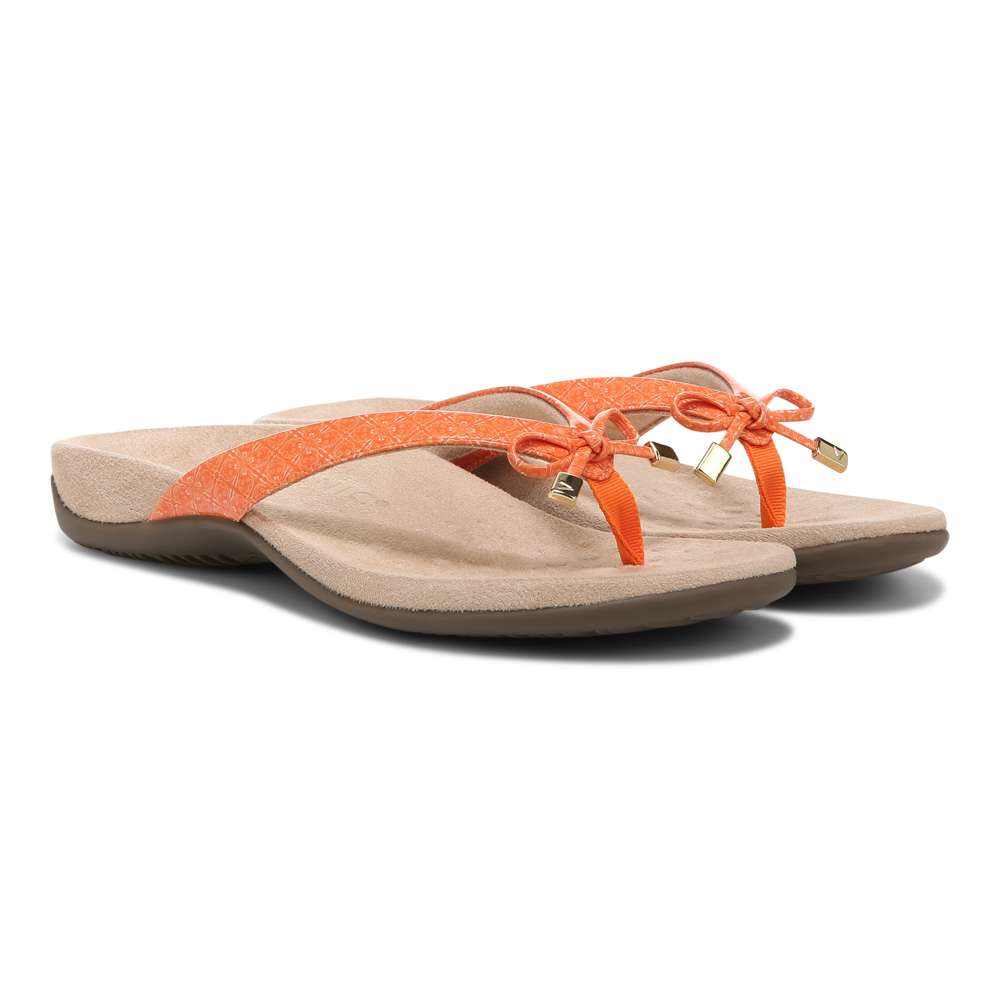 Bella Toe Post Sandal - Marmalade Tile