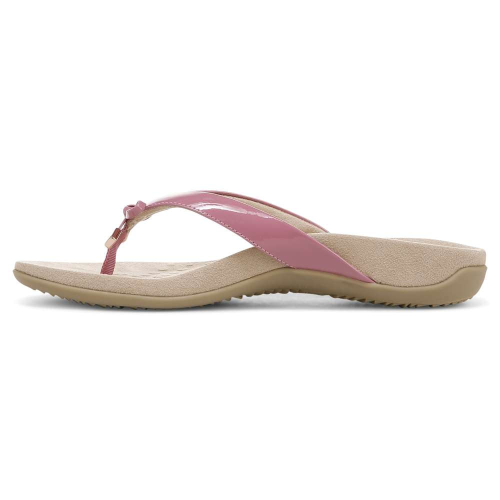 Bella Toe Post Sandal - Rhubarb
