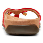 Bella Toe Post Sandal - Cherry Woven