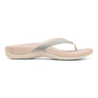 Dillon Shine Toe Post Sandal - Cream
