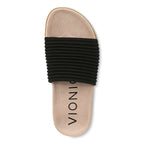 Evie Knit Slide - Black