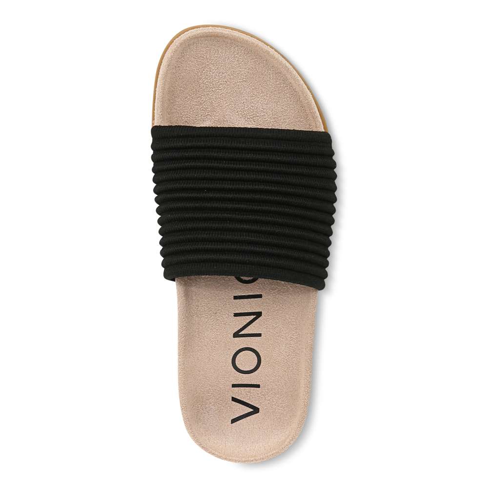 Evie Knit Slide - Black