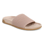Evie Knit Slide Sandal - Tan/Gold