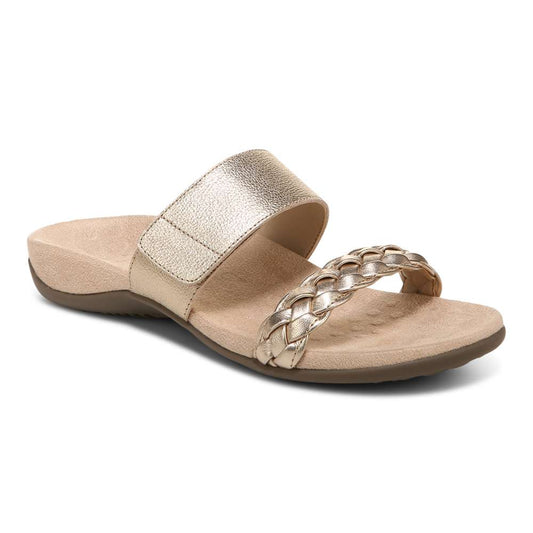 Jeanne Slide Sandal - Gold