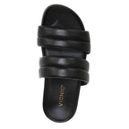 Mayla Slide Sandal - Black Nappa