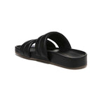 Mayla Slide Sandal - Black Nappa