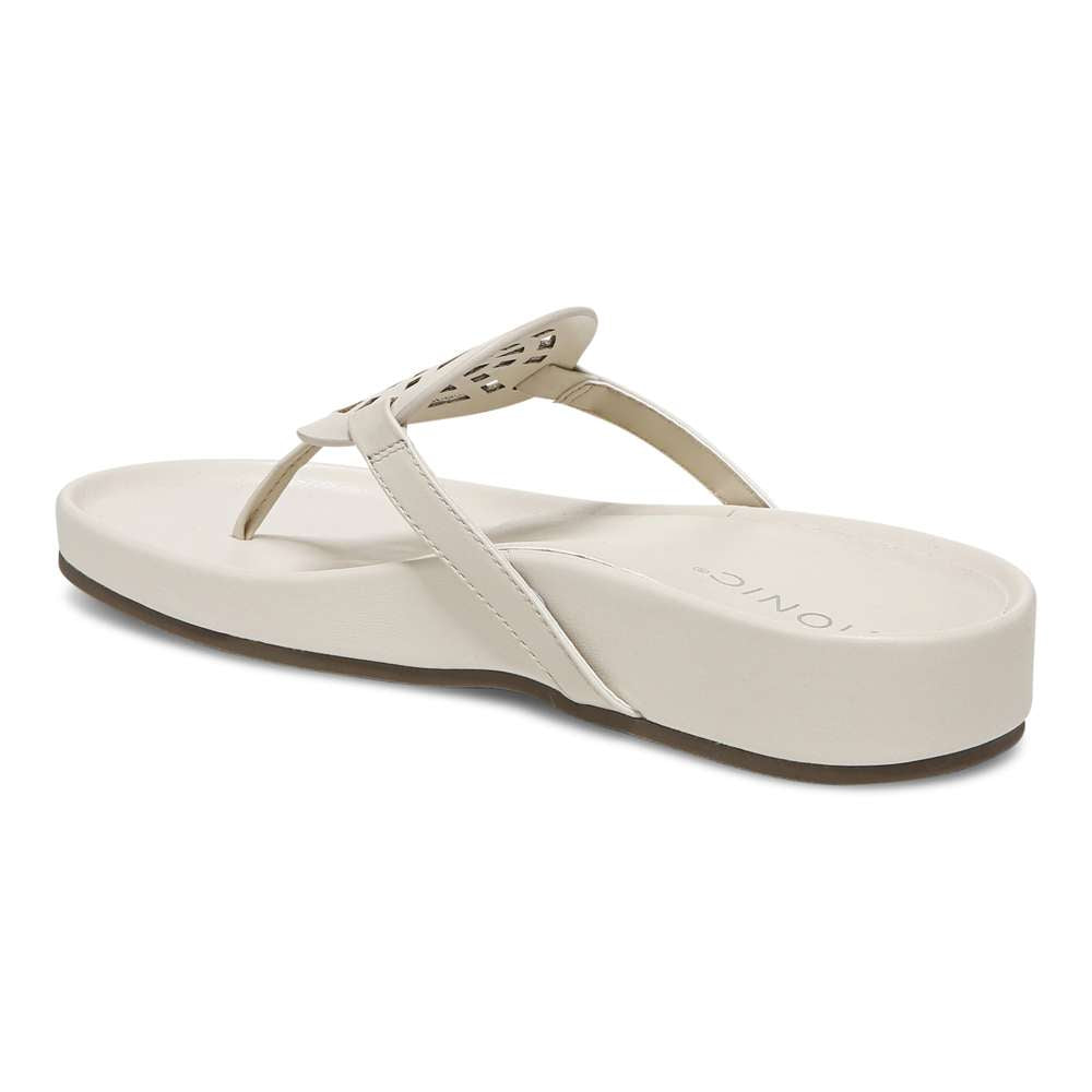 Solari Toe Post Sandal - Cream