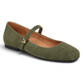 Alameda Mary-Jane Flat - Olive