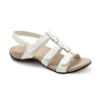 Amber Adjustable Sandal - White
