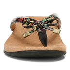 Bella Toe Post Sandal - Black Tropical