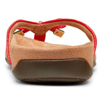 Bella Toe Post Sandal - Cherry Woven