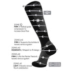Compression Bracing Socks (FS4+) - Grey