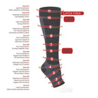 Sports Compression Leg Sleeve (FS6+) - Black