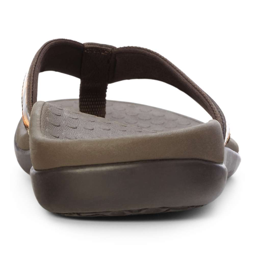 Islander Toe Post Sandal - Brown Leopard
