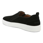 Kimmie Perf Slip-On Casual Sneaker - Black Suede