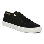 Oasis Lace-Up Casual Sneaker - Black Canvas
