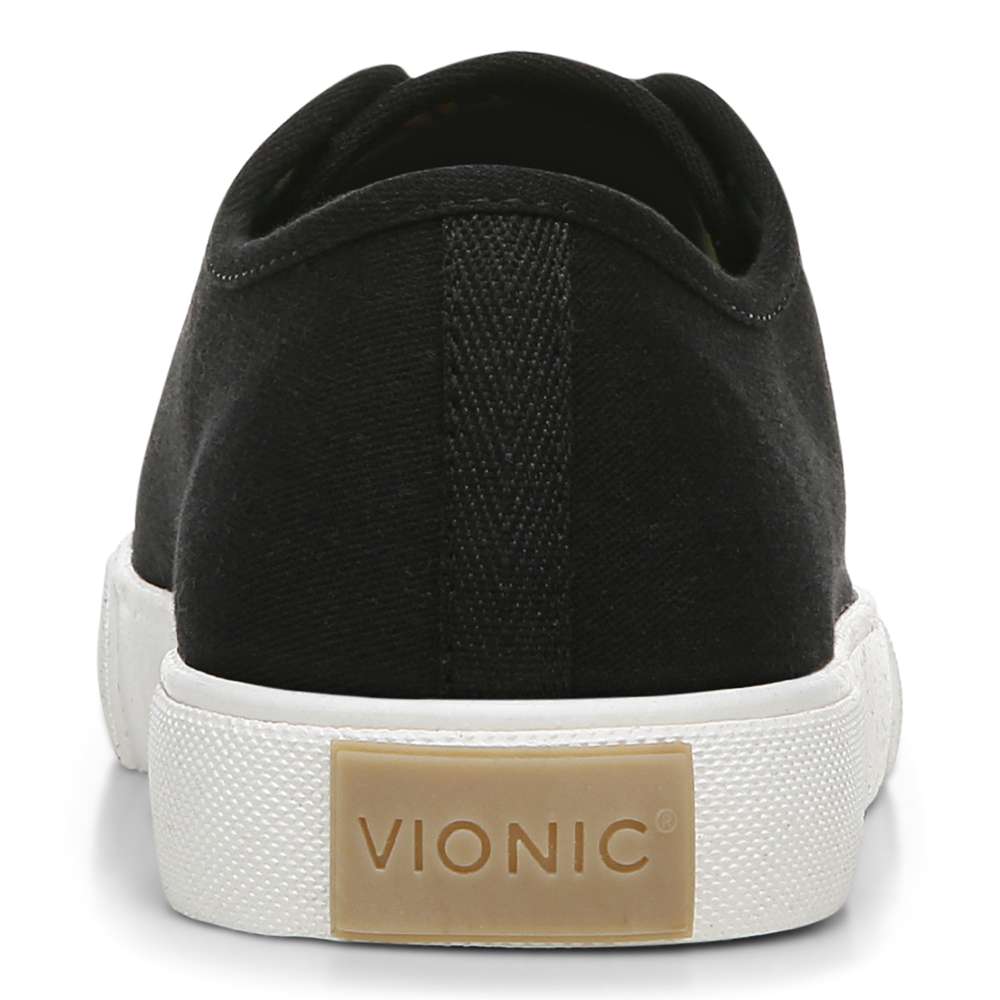 Oasis Lace-Up Casual Sneaker - Black Canvas