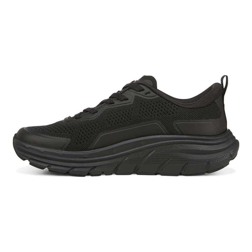 Walk Max Lace-Up Sneaker - Black